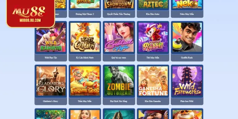 Các trò chơi slot game MU88 mà bạn nên biết