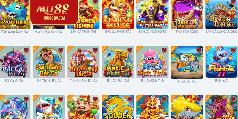 Tổng hợp các loại game bắn cá phổ biến nhất